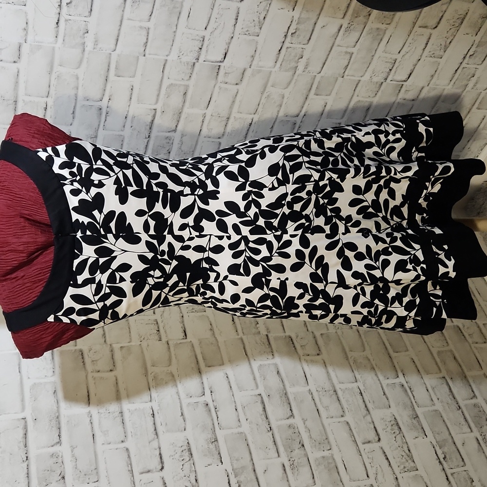 Jones Wear Dress SZ 6 Black/White Dress - Picture 2 of 11